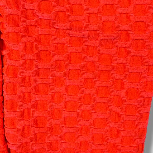 Coral Pink Anti-Cellulite Textured Leggings L High Waist Butt Lift Yoga TikTok - Picture 8 of 8